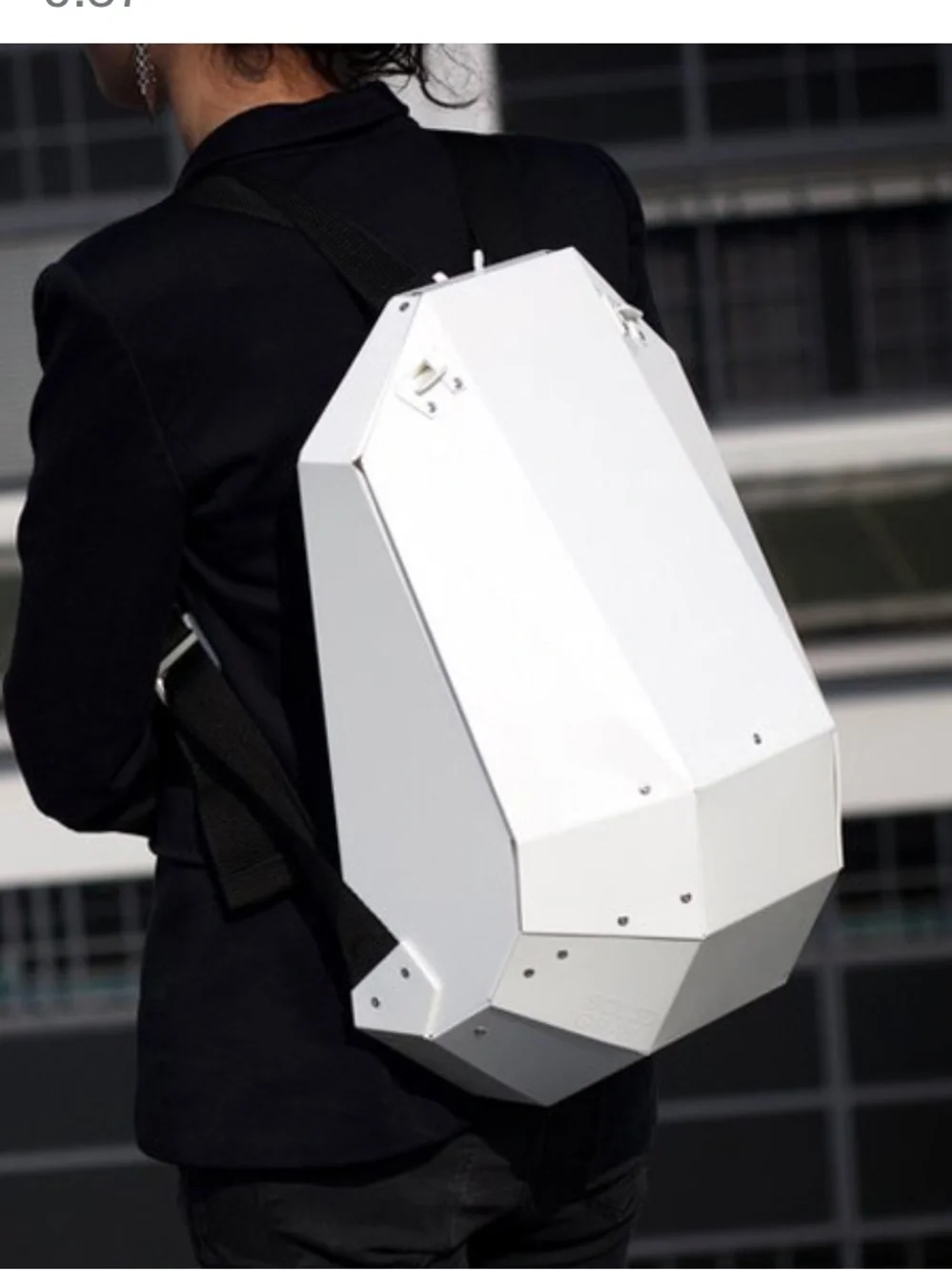 Solid Gray Security Pack Anti-Theft Backpack | White Hardshell Locking Backpack